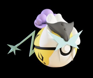 Pokeball de Raikou Impresa en 3D