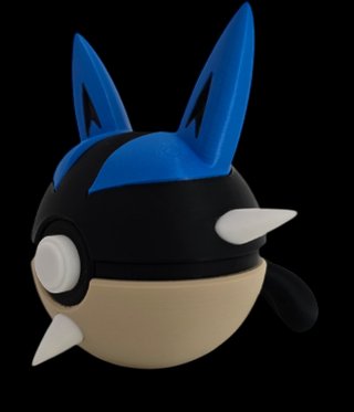 Pokéball de Lucario Impresa en 3D
