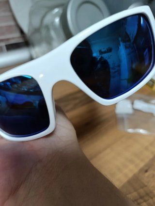Gafas Ciclismo Blancas Lentes Azules