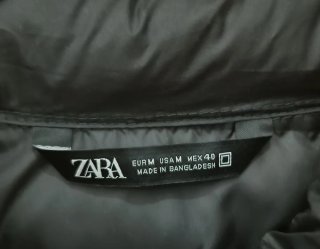 Chaleco acolchado ZARA negro