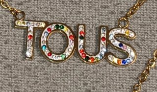 Collar Tous Doble Oso y Logo Multicolor