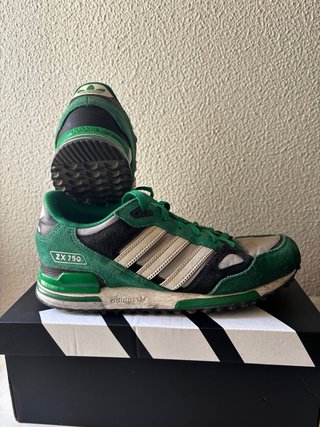 Zapatos Adidas Vintage Verdes y Negros