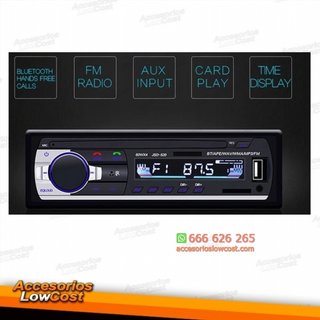 RADIO 1DIN BLUETOOTH MP3 USB SD AUX