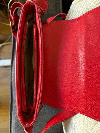 Bolso rojo mujer con diseño mandala