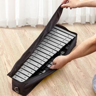 Kit di campane Glockenspiel da 30 note, strumento a percussione con bacchette, bacchette e borsa da trasporto, set professionale di strumenti a percussione Glockenspiel per studenti...