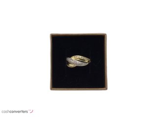 sortija oro 18k con piedra con circonita