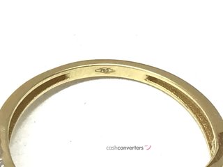 sortija oro 18k con piedra con circonita