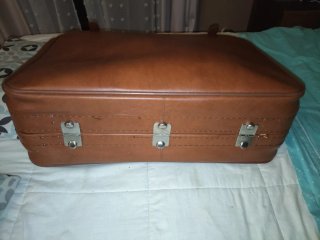 Maleta vintage grande de piel
