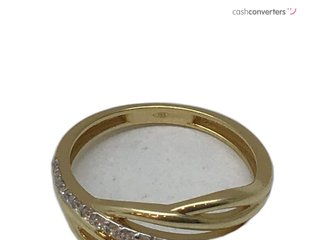 sortija oro 18k con piedra con circonita