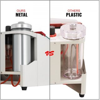 Sandblaster Dental 2 Plumas + 2 Tanques Sandblaster de Laboratorio Dental con Luz LED y Ventana Grande Sandblaster Máquina con Control de Pedal