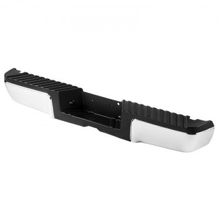 Parachoques Trasero, Compatible con Ford F250/Ford F350 Super Duty 2008-2016, Parachoques Trasero de Acero Cromado, Reemplazo de Parachoques Trasero con Luz de Placa y Plataforma de Paso, para FO1...
