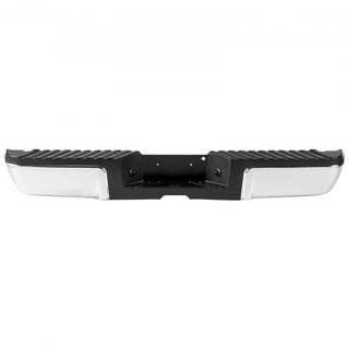 Parachoques Trasero, Compatible con Ford F250/Ford F350 Super Duty 2008-2016, Parachoques Trasero de Acero Cromado, Reemplazo de Parachoques Trasero con Luz de Placa y Plataforma de Paso, para FO1...