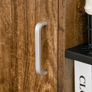 Mueble para Impresora y Documentos, Cajonera con Ruedas en Estilo Nórdico, Mueble Multiusos para Oficina y Casa, Marrón Vintage