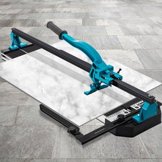 Cortadora de Azulejos de 600 mm con Riel Único y Doble Soporte, Cortadora Manual de Azulejos con Capacidad de 1.5 cm y Láser Preciso, Herramientas para Corte de Precisión