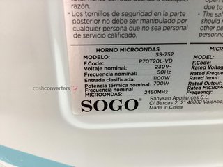 microondas sogo hor-ss-846