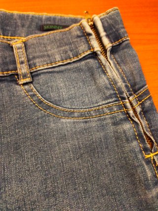 Jeans Capri Blu Donna