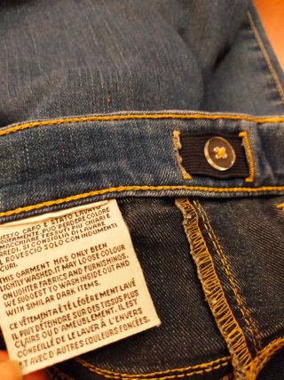 Jeans Capri Blu Donna