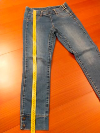 Jeans Capri Blu Donna