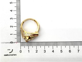 sortija oro 18k con piedra con circonita