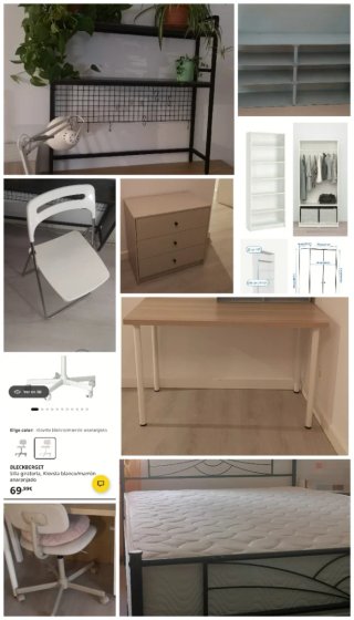 Lote Muebles Dormitorio Seminuevos