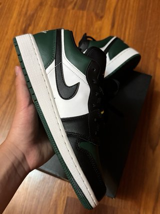 Zapatillas Jordan 1 Low Negras y Verdes