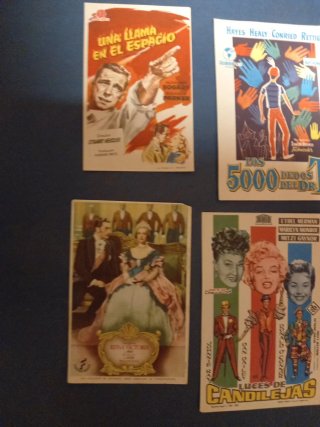 Programas de mano cine antiguo