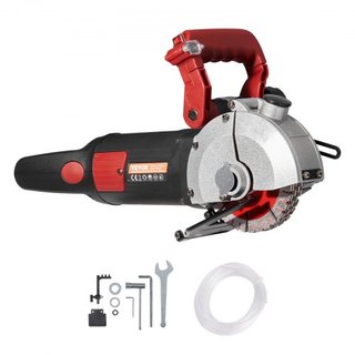 Cortadora de Pared, Máquina de Corte de Pared de 34 mm de Profundidad de Corte 2500W Máquina de Corte de Ranuras de Pared de 38 mm de Ancho Máquina de Ranurado de Pared con 5 Sierras de 115 mm de ...