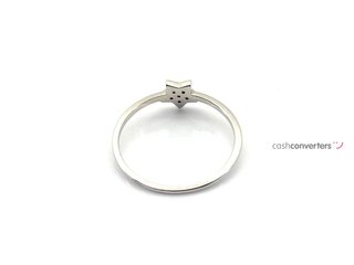 sortija oro 18k con piedra con diamante