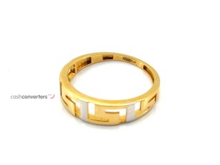 anillo oro 18k con circonita