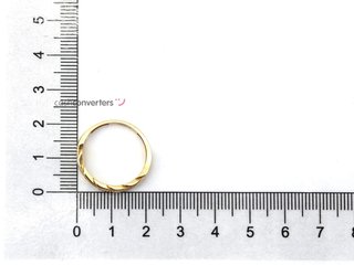 anillo oro 18k t. 16 (17,84 mm)