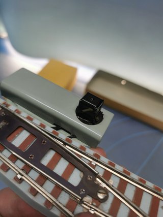 Desvío derecha, Paya, esc. S, material maqueta ferroviaria