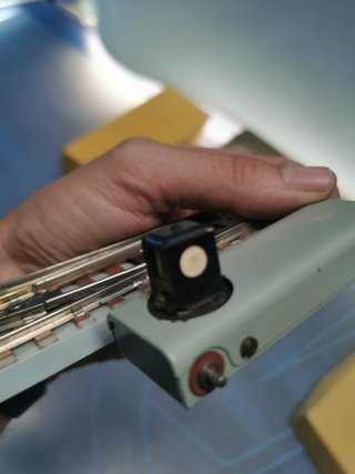 Desvío derecha, Paya, esc. S, material maqueta ferroviaria