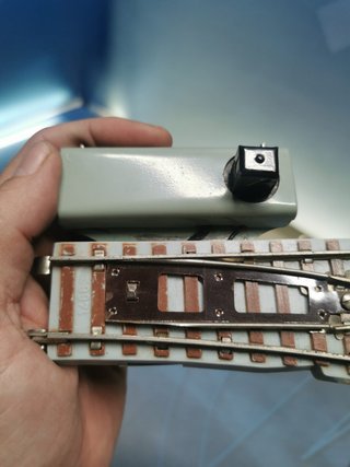 Desvío derecha, Paya, esc. S, material maqueta ferroviaria