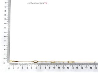 pulsera oro 18k con piedra con circonita