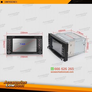 RADIO NAVEGADOR 7 PULGADAS HD ESPECÍFICO PARA VW