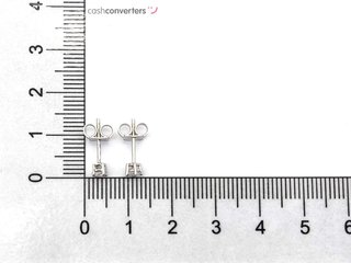 pendientes oro 18k con piedra con circonita