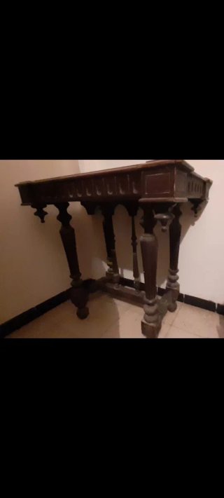 Mesa recibidor vintage madera