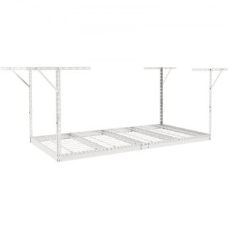 Estante de Almacenamiento para Garaje en el Techo, Estantes de Almacenamiento para Techo de Garaje de 48x96 pulgadas, Estantes de Acero Laminado en Frío Ajustables y de Alta Resistencia para Almac...