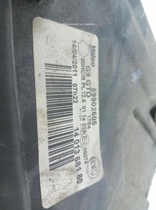 Citroen 89902605 faro izquierdo jumpy 2.0 22532640