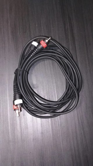 Cable RCA Negro Nuevo de 3m