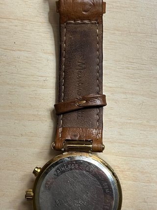Reloj Massimo Dutti Dorado y Marrón