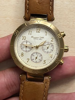 Reloj Massimo Dutti Dorado y Marrón