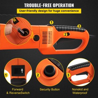 Threader de Tuberías Eléctrico, Máquina de Roscar Tuberías de 2300W, Kit de Conducción de Mano Pesado, Máquina de Roscar Tuberías de 220V, Threader de Tuberías Portátil con 6 Matrices de 1.27-5.1 cm