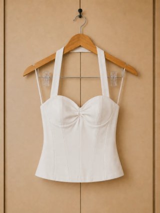 Top Halter Blanco Zara