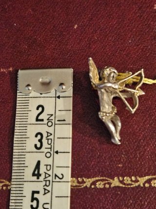 Colgante Ángel Cupido Plata 925 Combinada 3cm