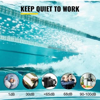 Bomba de piscina de 1 HP, 19200 L/h Bomba de piscina de 750W para piscina enterrada con cesta de filtro, motor de bomba de piscina para agua limpia de piscina, bomba de filtro de piscina con 2 man...