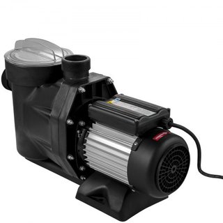 Bomba de piscina de 1 HP, 19200 L/h Bomba de piscina de 750W para piscina enterrada con cesta de filtro, motor de bomba de piscina para agua limpia de piscina, bomba de filtro de piscina con 2 man...