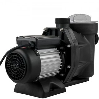 Bomba de piscina de 1 HP, 19200 L/h Bomba de piscina de 750W para piscina enterrada con cesta de filtro, motor de bomba de piscina para agua limpia de piscina, bomba de filtro de piscina con 2 man...
