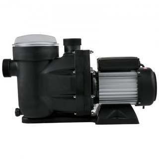 Bomba de piscina de 1 HP, 19200 L/h Bomba de piscina de 750W para piscina enterrada con cesta de filtro, motor de bomba de piscina para agua limpia de piscina, bomba de filtro de piscina con 2 man...