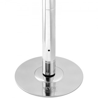 Polo de Baile Profesional, Kit de Polo de Baile Estático y Giratorio, Polo Removible y Portátil, Polo de Acero Inoxidable de 45 mm de Alta Resistencia, Polo de Fitness Ajustable en Altura, para Ej...